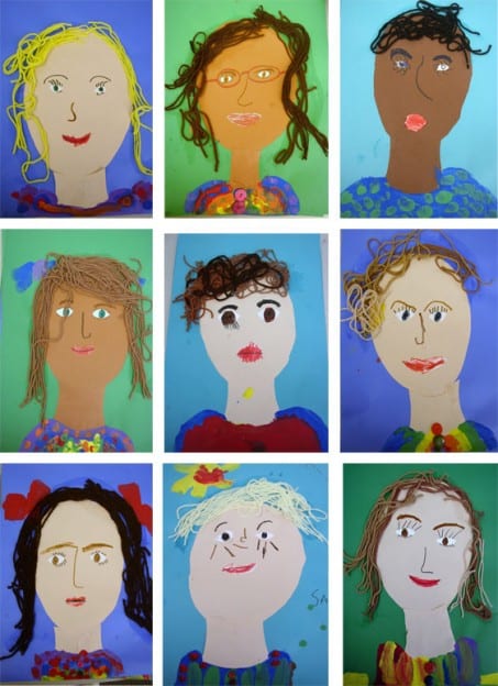 Kinder self-portraits | Deep Space Sparkle