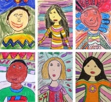 first-grade-self-portraits | Deep Space Sparkle