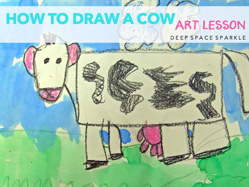 How to Draw a Cow - Step by Step Cow Drawing Instructions (Kids and  Beginners) | Cow drawing, Cow drawing easy, Easy drawings for kids