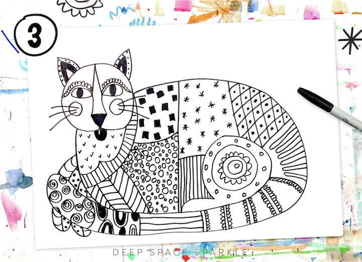 easy patterns to draw on paper for kids