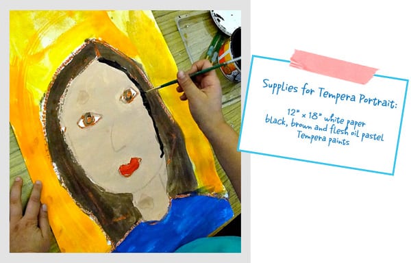 The Primary Portrait Project: Tempera Paint