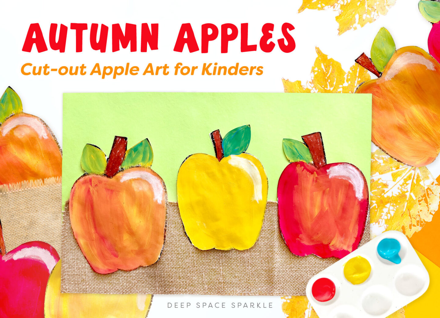 Autum Apples Art Project for Kinders