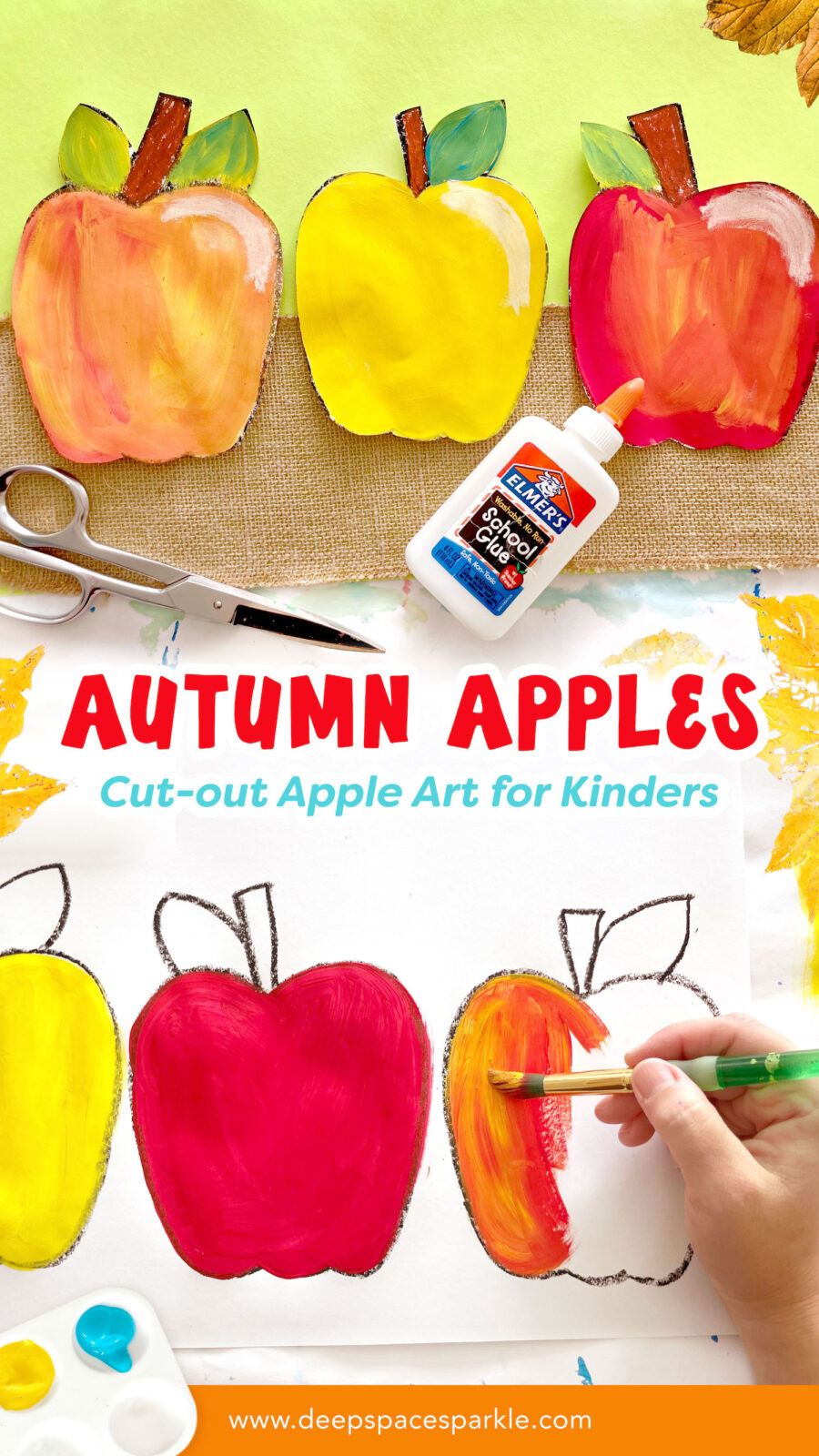 Autum Apples Art Project for Kinders