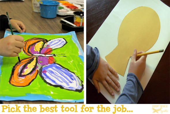 Three ways to help children draw big