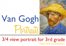 Van Gogh Inspired ¾ View Portraits | Deep Space Sparkle