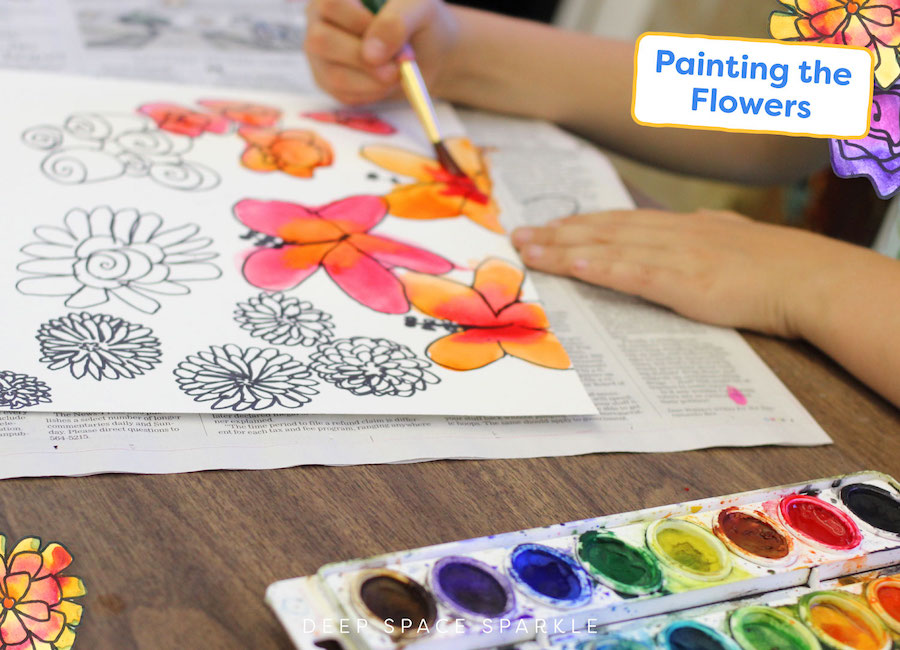 ink and watercolor art lesson plans