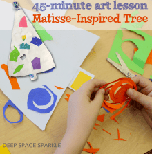 Matisse-Inspired Christmas Tree | Deep Space Sparkle