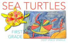 Sea Turtles Drawing & Painting Lesson | Deep Space Sparkle