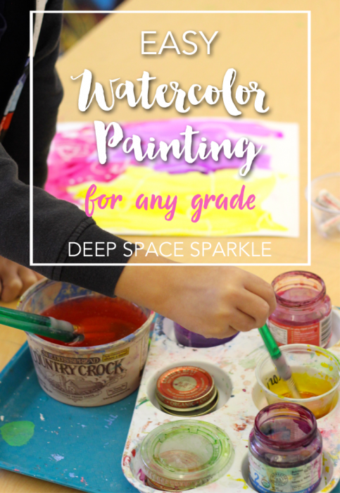 Easy Watercolor Process Lesson | Deep Space Sparkle