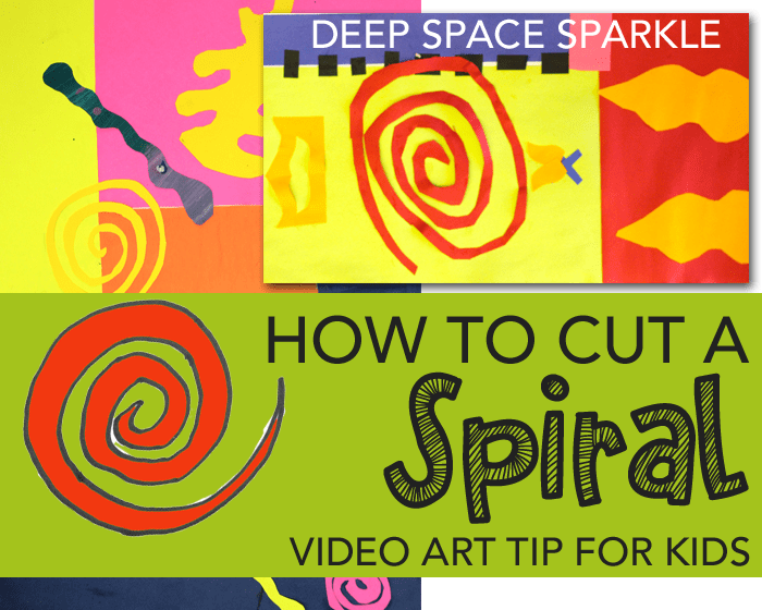 How to cut a spiral. A video tip that shows a fool-proof way to cut spirals for your next collage project.