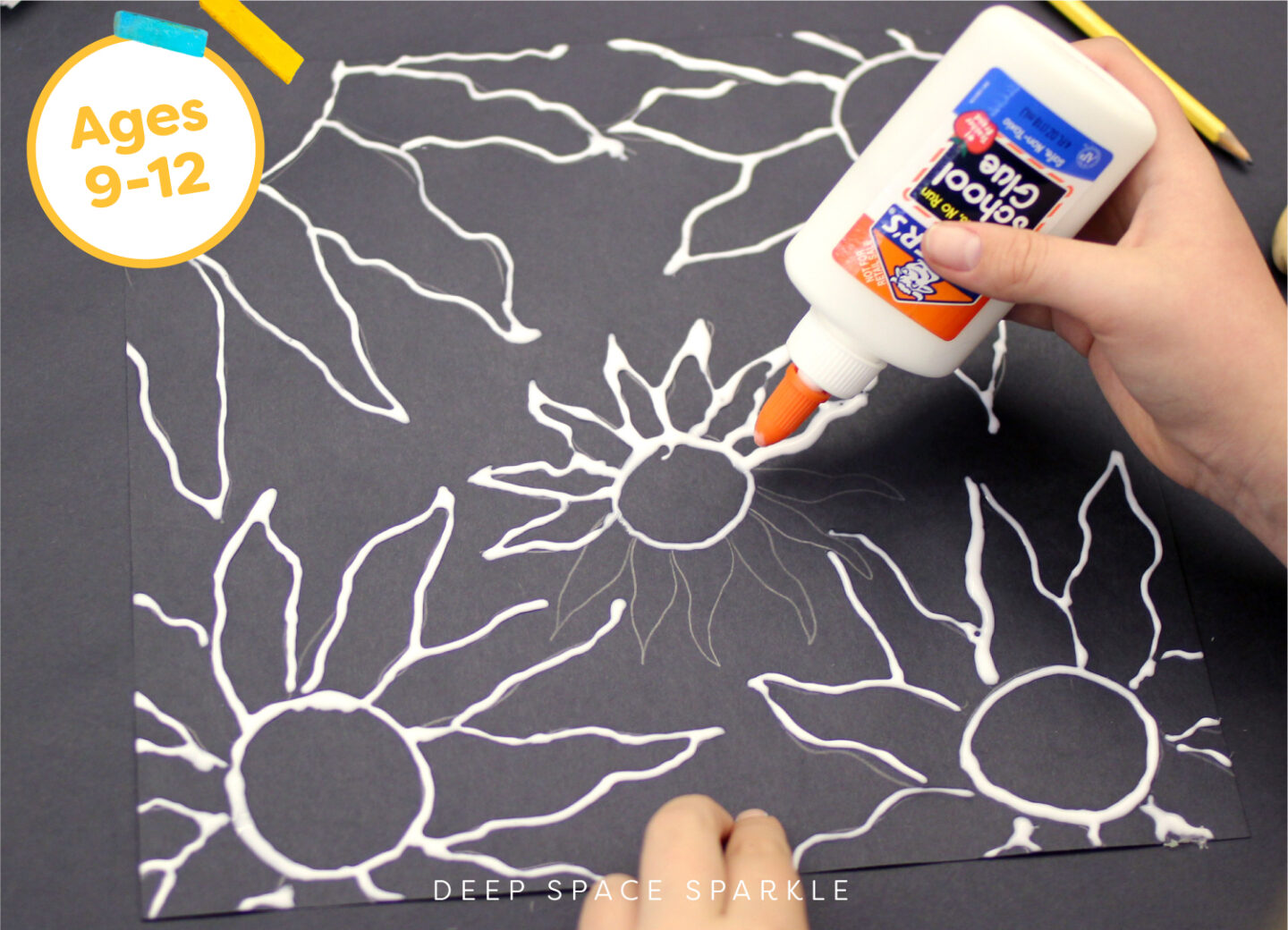 Projects with Kids - This bat chalk pastel art is so fun and easy and great  for kids of all ages! The bright chalk pastels on black paper make the  whole image