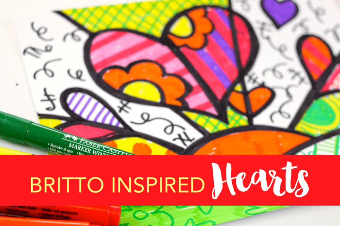 Download Romero Britto Inspired Hearts Deep Space Sparkle