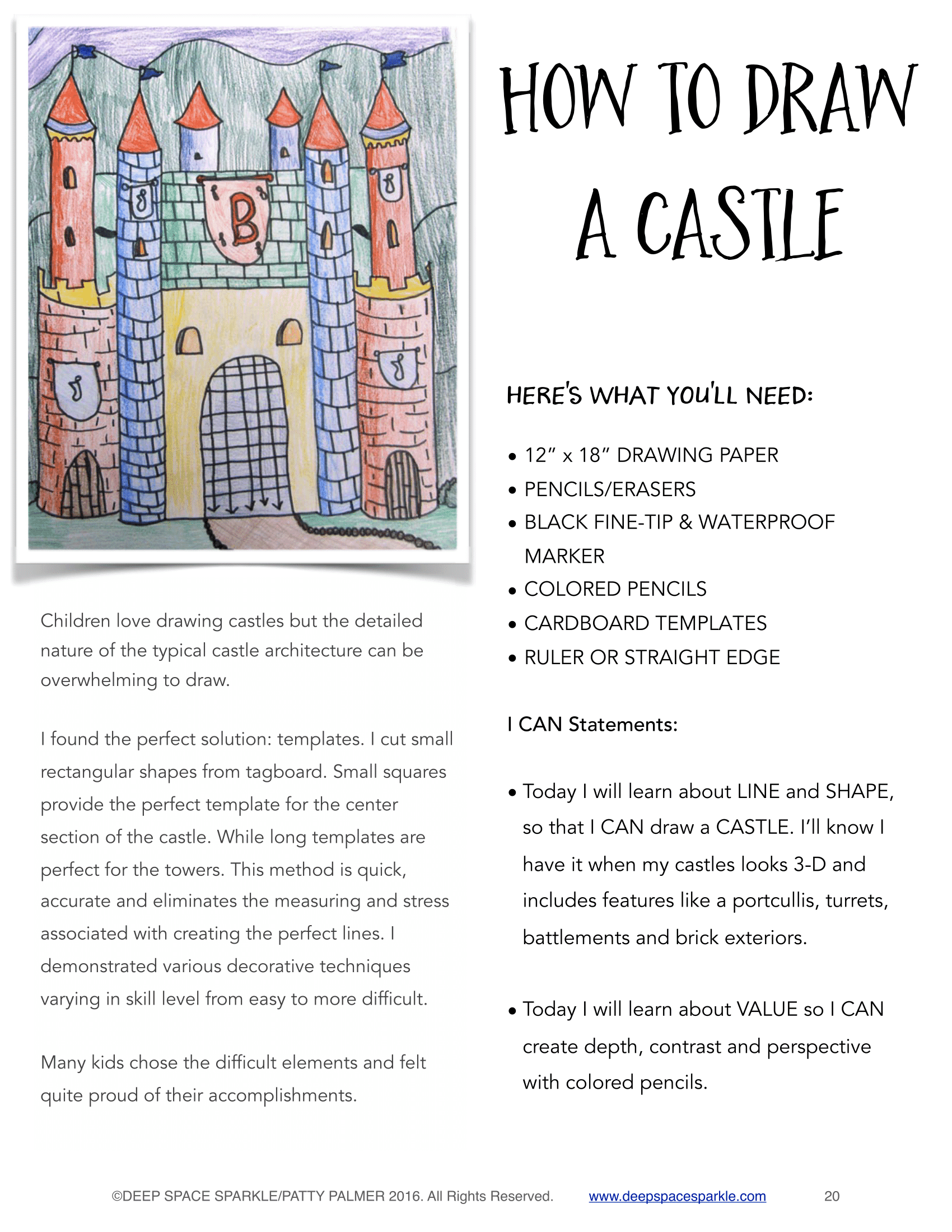 Castle Coloring Page Vector Images (over 780)