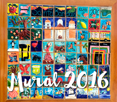 Santa Barbara Ceramic Tile Mural: Collaborative Art Project for Kids