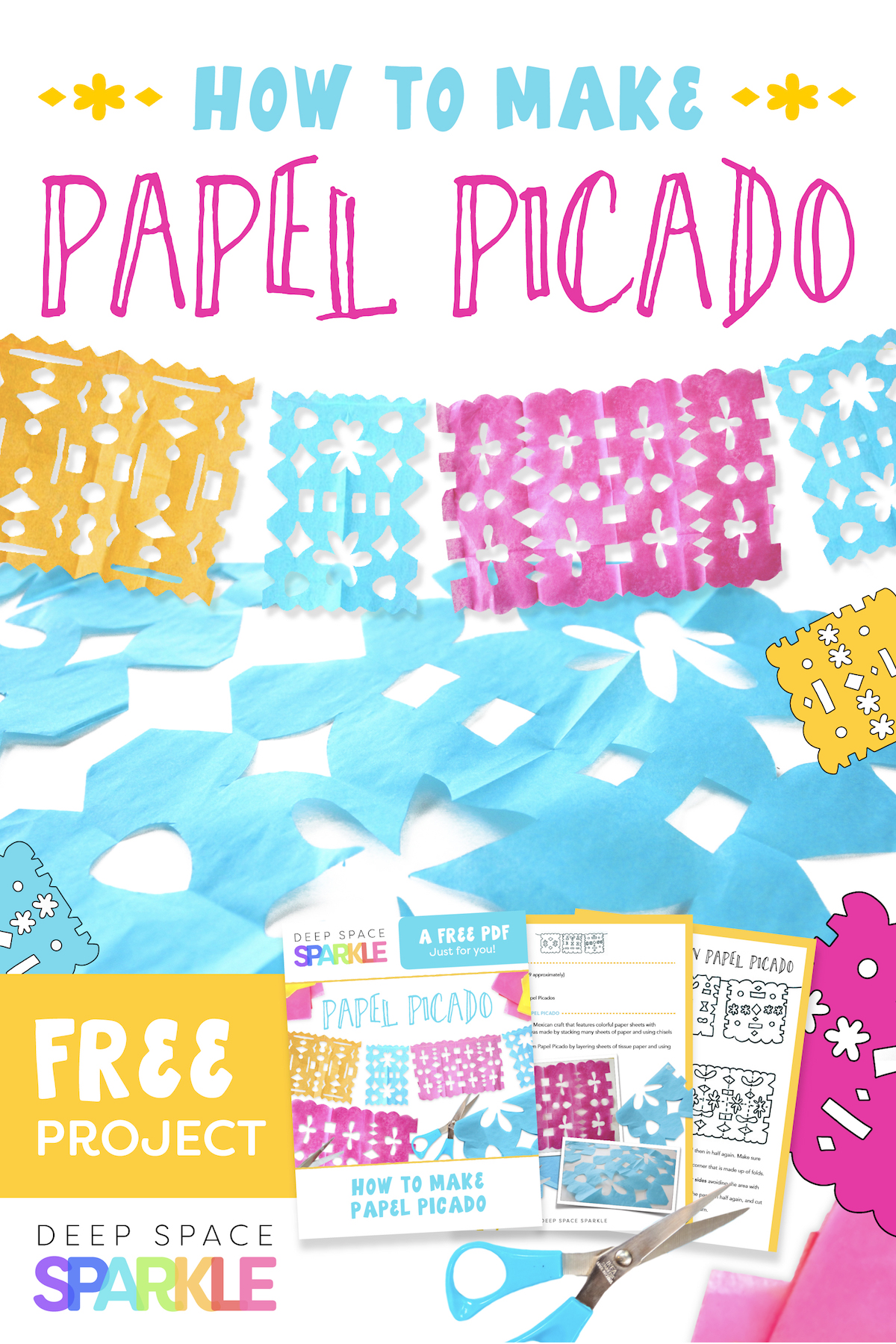 How To Make A Papel Picado Mexican Folk Art Deep Space Sparkle