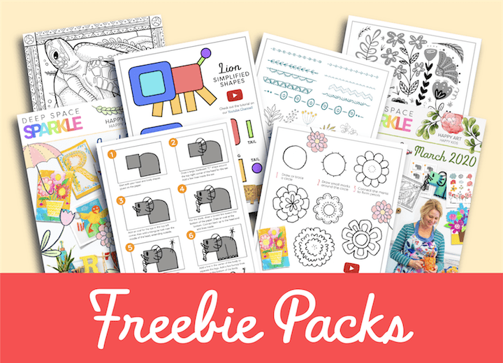deep space sparkle freebie art lesson pack resources for kids in the art room homeschool classroom
