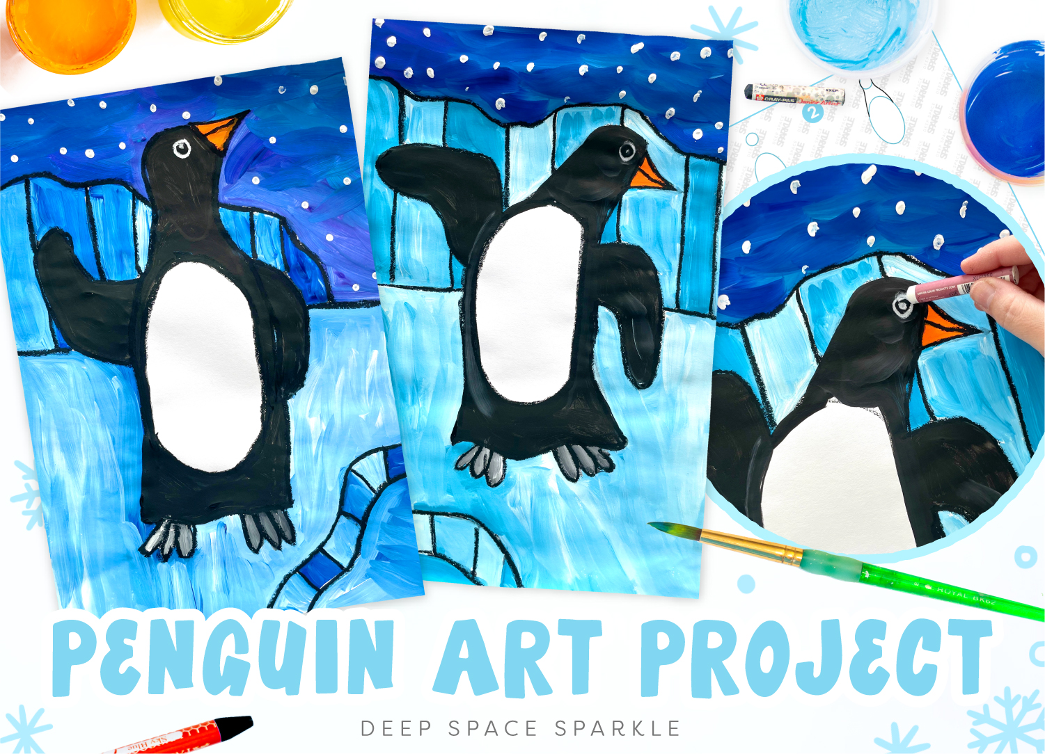 How to Draw a Penguin Easy Step-by-Step Tutorial - Made with HAPPY
