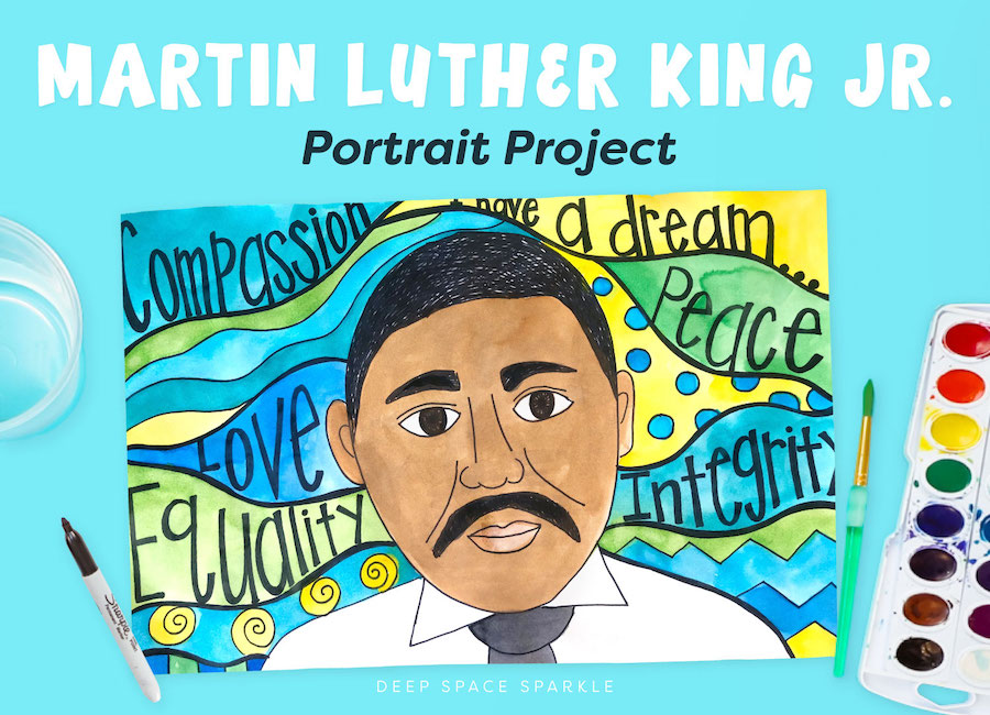 Directed Drawing Winter Martin Luther King Jr January New Year