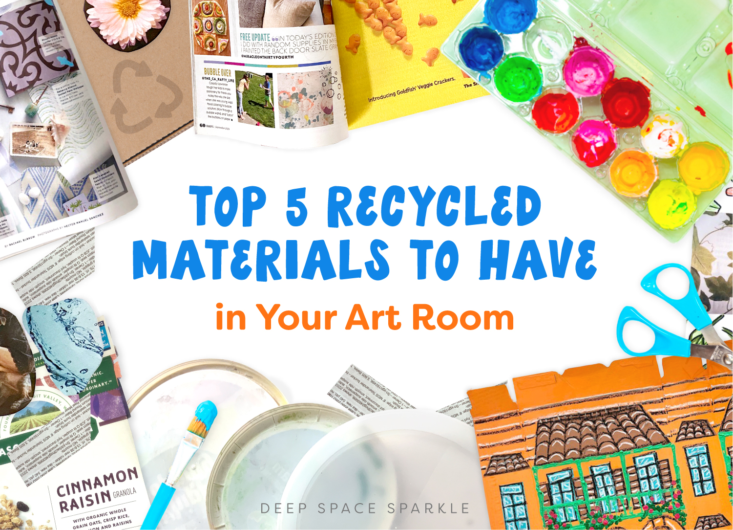 Top 5 Recycled Materials to Have in Your Art Room Deep Space Sparkle