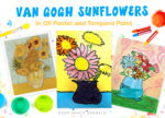 Van-Gogh-Flower-art-project-for kids spring